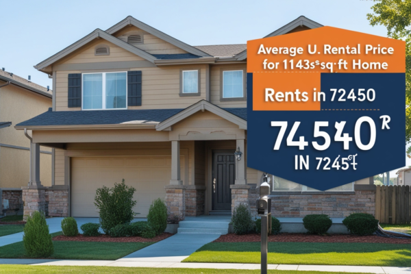 average rental price for 1143sqft home in 72450​